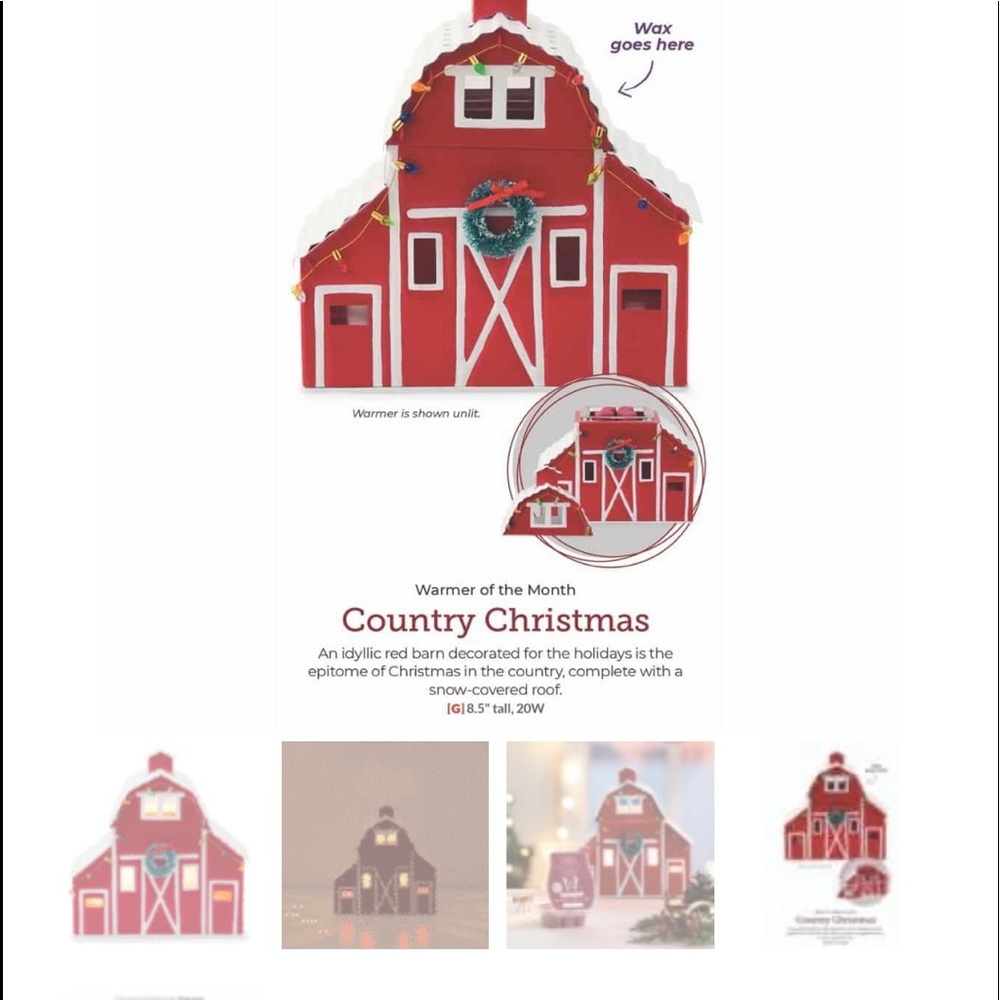 Scentsy Country Christmas Warmer.